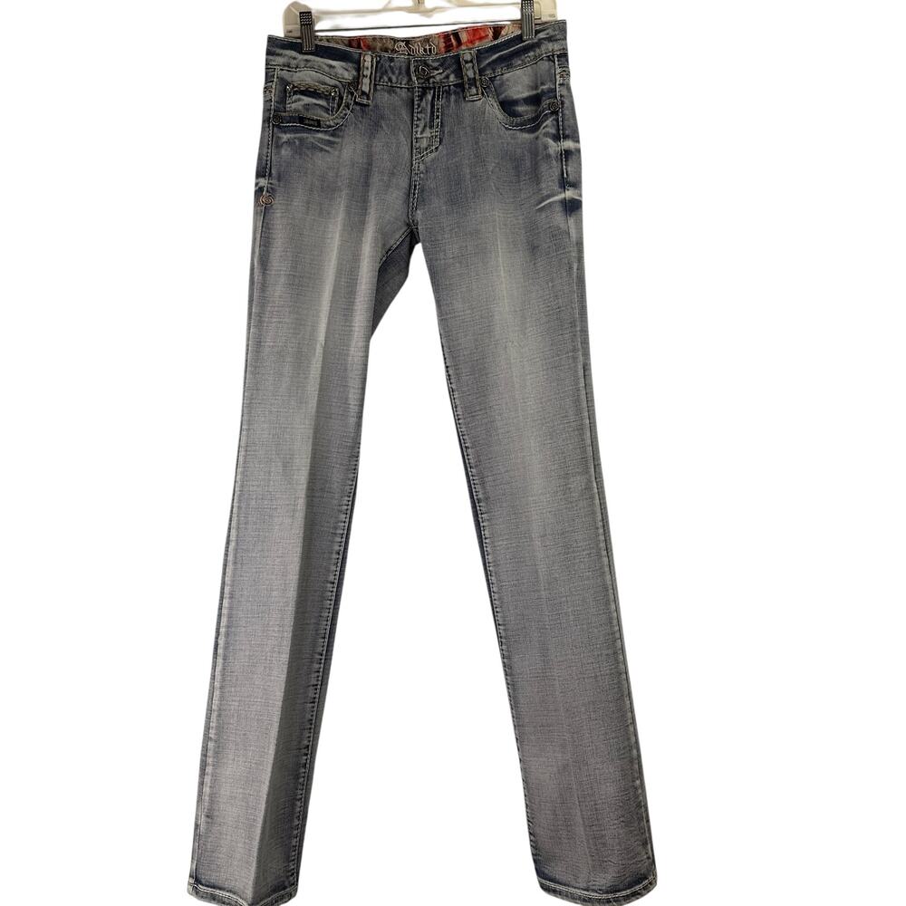 Adiktd Embellished Starched Bootcut Long Jeans Size 8 / 30 x 36 Length
